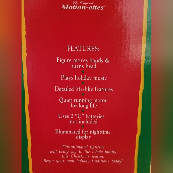 Vintage Animated Angel Figure Holiday Decoration Motion-ettes - Picture 3 of 4